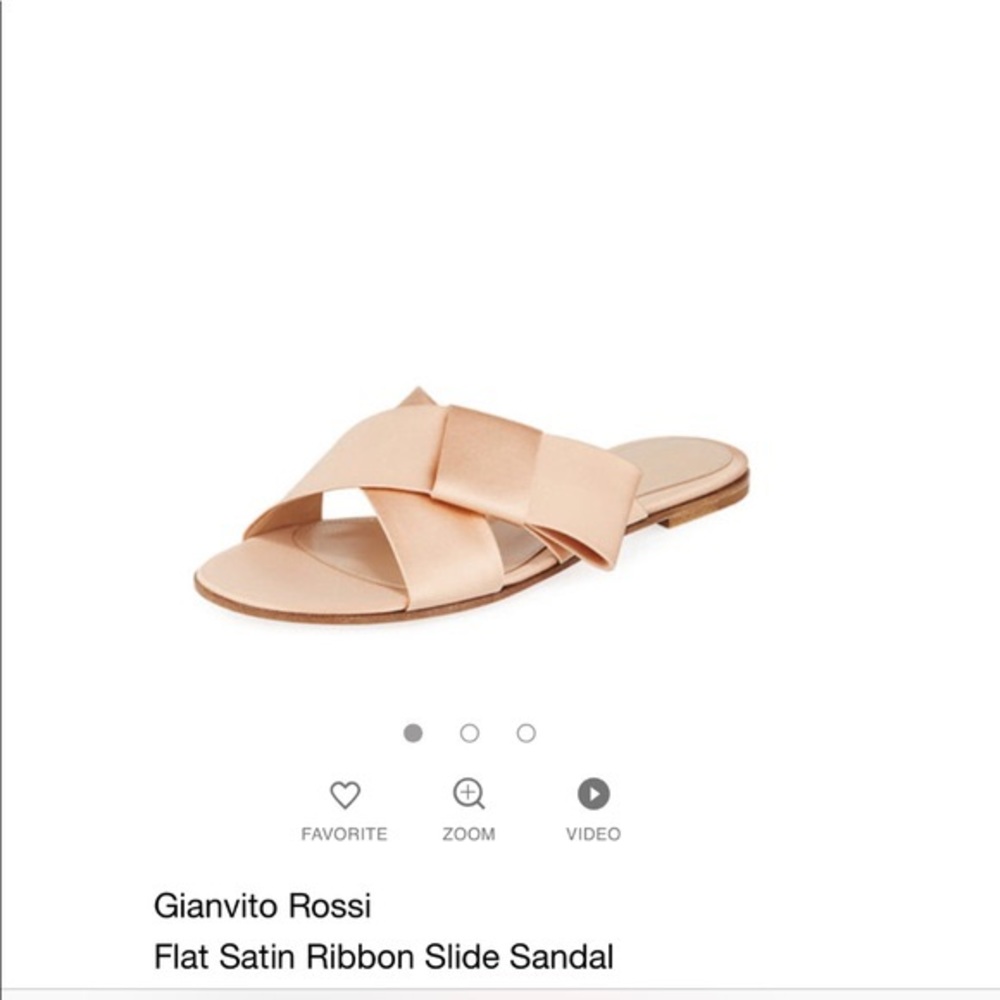 Gianvito Rossi Satin Slide
